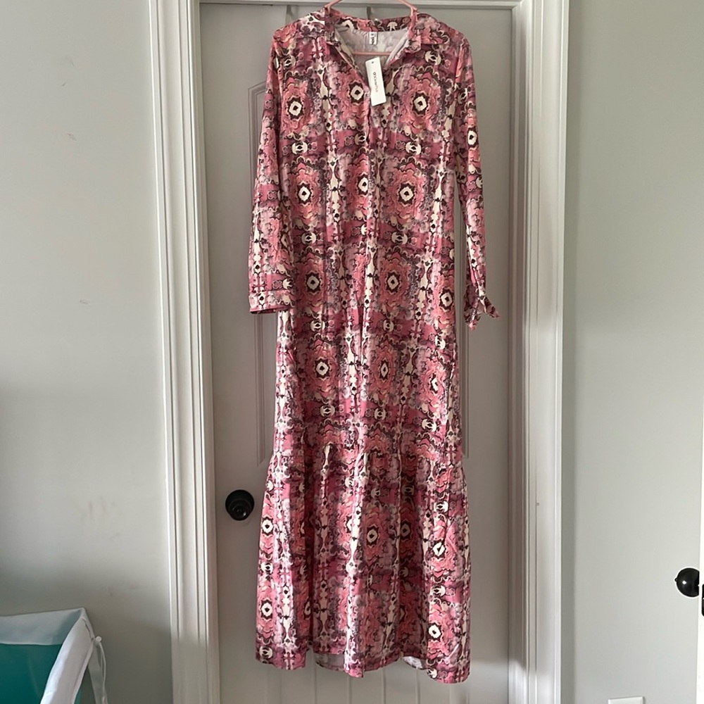 Women’s button up maxi dress